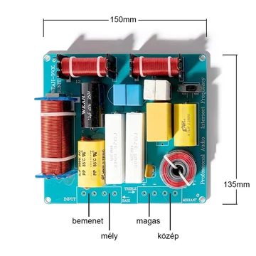 3 csatornás hangváltó 4-8ohm 300W