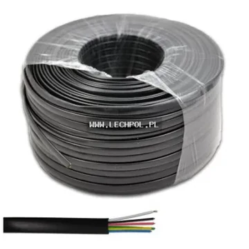 KAB0505 Telefonkábel, 6 eres, fekete