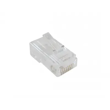 TEL0004-UNI Krimpelhető UTP dugó, RJ45 8P8C, sodrott és tömör vezetékre is
