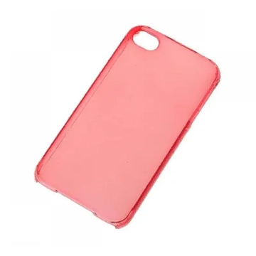 ML0157 iPhone 4 átlátszó műanyag hátlapvédő, piros