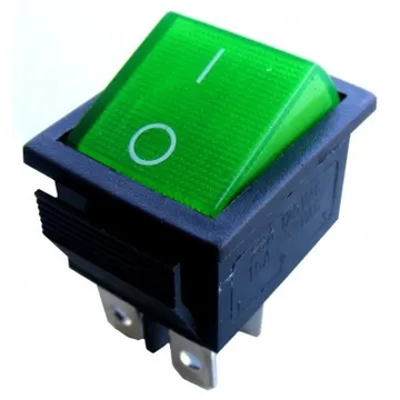 PRK0006T-D Billenőkapcsoló, zöld színű 250VAC 15A, MK-521AC termékdíj fizetve