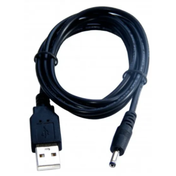 KOM5011 USB DC kábel, 3,5x1,35mm csatlakozóval, 1,2m