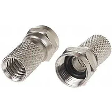 WTY0451T  F csatlakozó koax kábelre, gumigyűrűs, 6,8mm