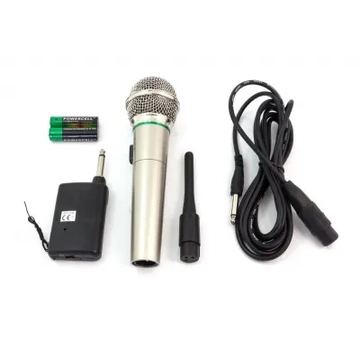 MIK0129A Vezeték nélküli karaoke mikrofon (zöld) termékdíj fizetve