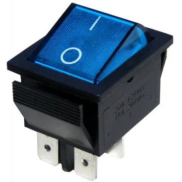 PRK0006T-C Billenőkapcsoló, kék színű 250VAC 15A, MK-521AC termékdíj fizetve
