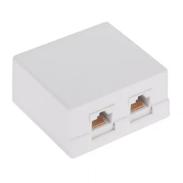 TEL0031A Falialjzat,dupla, 2x RJ45