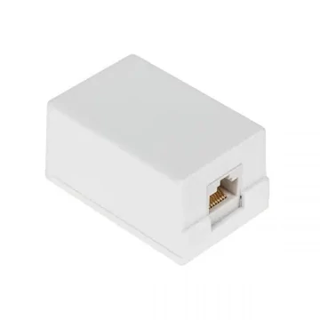 TEL0029A RJ45 8P8C falialjzat, fehér