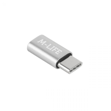 ML0850F Micro USB - USB Type C átalakító (Micro USB aljzat - USB Type C dugó)