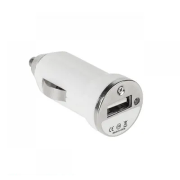 M Töltő / Autós univerzális USB töltő, fehér színű  5V 500mA 0705