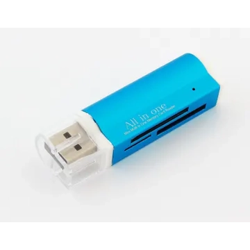 KOM0563B All in One kártyaolvasó USB2.0 SD/MicroSD/MMC/M2/MS Duo