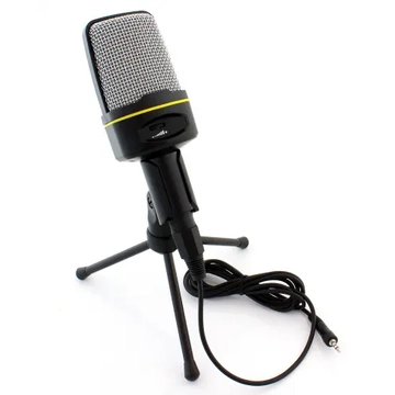 MIK0006 Vezetékes mikrofon, állvánnyal SF-920, 3,5mm jack, termékdíj fizetve