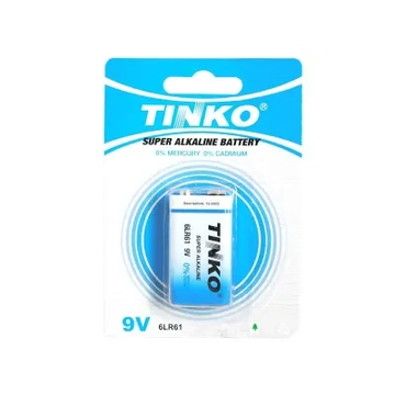 BAT-TK14 TINKO 9V 6LR61 alkáli elem, 1db/bliszter