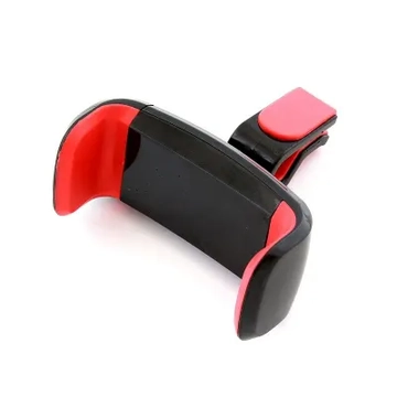 ML0665A Univerzális autós telefontartó szellőzőrácsra, piros/fekete színű