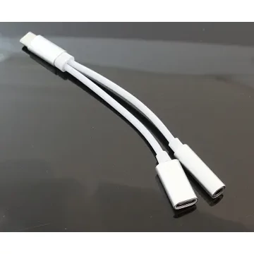 Type-C Audio adapter, Type-C dugó - 3,5mm jack aljzat és Type-C aljzat
