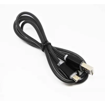 ML0801F Micro USB kábel, fekete színű, 1m