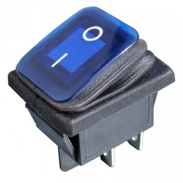 PRK0008PM-C Pormentes billenőkapcsoló, kék színű 12V DC