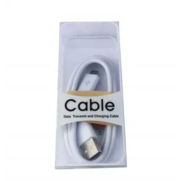 ML0803F Micro USB adatkábel, fehér, bliszter, 1m