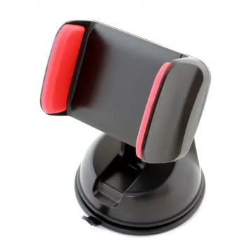 ML0662C Univerzális autós telefontartó szélvédőre, fekete/piros