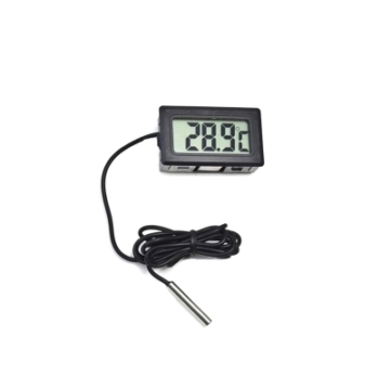 MIE0340A Beépíthető digitális hőmérő, fekete színű