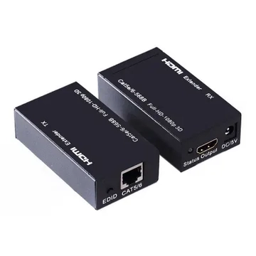 ZLA0797B HDMI jeltovábbító RJ45 csatlakozással, 60m (HDMI Extender)