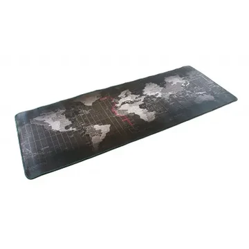 KOM0403A-2 GAMER egérpad, világtérkép mintával 800x300mm
