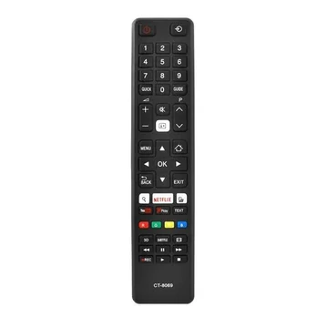 PIL6176 CT-8069 Utángyártott távirányító TOSHIBA 3D SMART TV-hez,YOUTUBE/NETFLIX