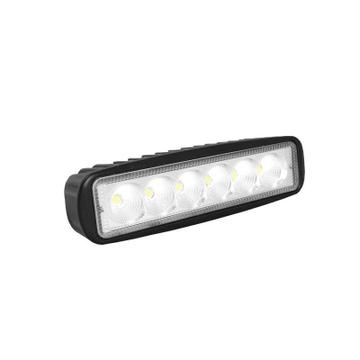 AUTO065 LED fényhíd, 3Wx6LED IP67 6500k 18W 15,5cm (1db)
