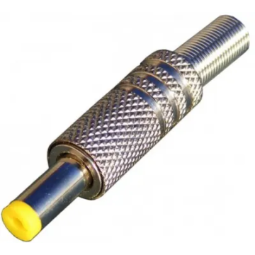 WTY0110-3MET Forrasztható DC dugó kábelre, fém, 4,8x1,7mm