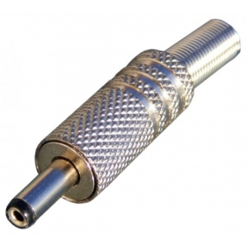 WTY0113-2MET Forrasztható DC dugó kábelre, fém, 3,5x1,35mm