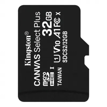 COM0307-32 Kingston Micro SD kártya 32GB CL10, 100MB/s adapter nélkül