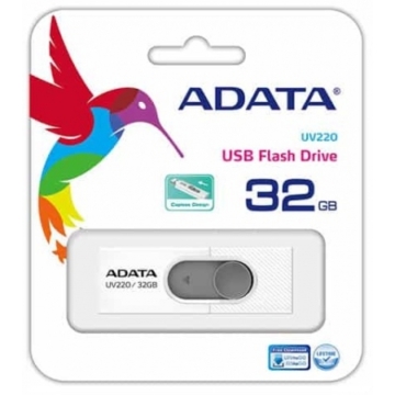COM0399-32 ADATA UV220 pendrive 32GB, fehér színű USB2.0