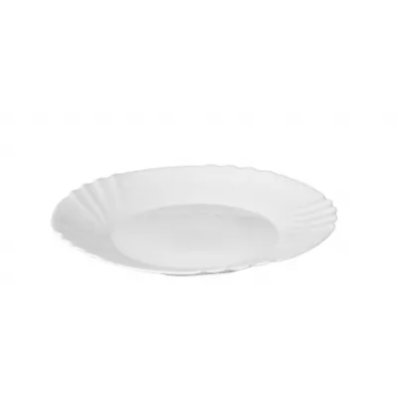 KE102B Porcelán lapos tányér (25cm-es átmérővel) BIANCO