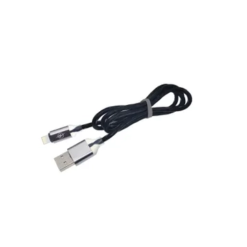ML0802B-LED USB kábel iPhone/iPad-hez, (lightning kábel)RGB LED, fekete színű 1m
