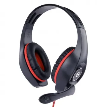 COM0230B Gembird GAMER mikrofonos fejhallgató, piros/fekete színű (4pin jack)
