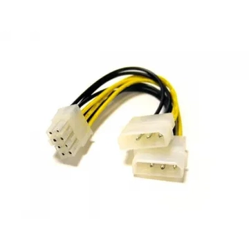 COM0501 Tápkábel adapter, 2x MOLEX -> 8pin (VGA)