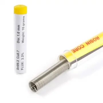 LUT0017A Forrasztó cin 1.0mm 10g Sn99,3Cu0,7