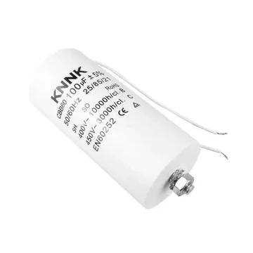 URZ3142A Kondenzátor villanymotorhoz 100uF/450V (vezetékes)