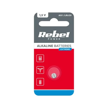 BAT0181 Alkáli elem REBEL EXTREME AG1/LR620 termékdíj fizetve