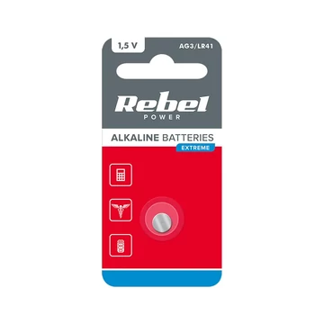 BAT0183 Alkáli elem REBEL EXTREME AG3/LR41 termékdíj fizetve