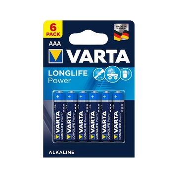 BAT0241 VARTA AAA alkáli elem, R03 6db/bliszter