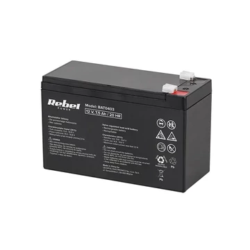 BAT0403 Zselés akkumulátor 12V 7.5Ah termékdíj fizetve