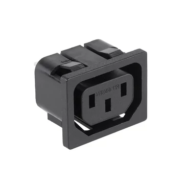 GNI0128 Beépíthető AC tápcsatlakozó, bepattintós, 3 pólusú