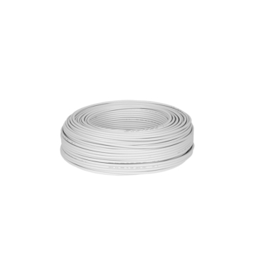 KAB0014 Koax kábel, 7,1mm, fehér, RÉZ alumínium árnyékolással(150m/tekercs) ár/m