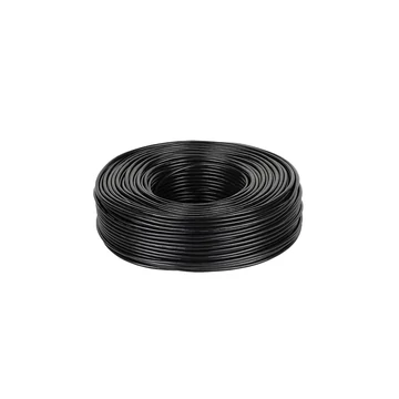 KAB0610 Sztereó mikrofonkábel, fekete, 2 eres árnyékolt, 4mm