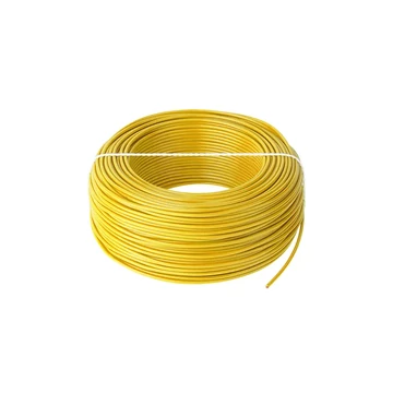 KAB0854 1 eres réz áramkábel, sárga színű 1x0,75mm2
