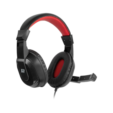 KOM1080 REBEL Mikrofonos fejhallgató, piros/fekete színű