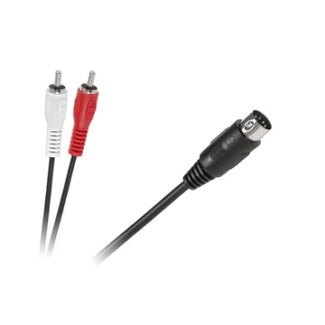 KPO2792-1,2 DIN - 2 RCA kábel, 1,2m