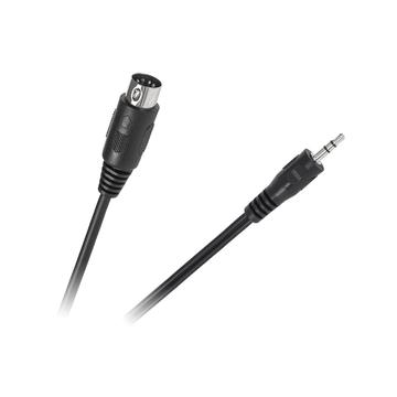 KPO2846-1,2 DIN - Jack kábel, 5 pólusú DIN dugó - 3,5mm sztereó jack dugó, 1,2m