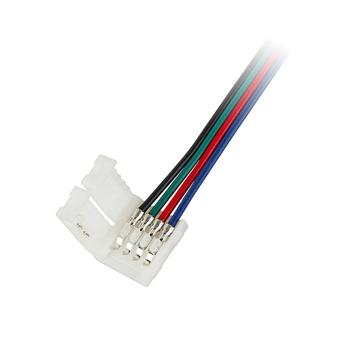 LED0153 Gyorscsatlakozó RGB LED szalaghoz, 10mm 5050