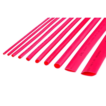 NAR0255.1 Zsugorcső, 3,0mm/1m, piros színű 10db/cs.